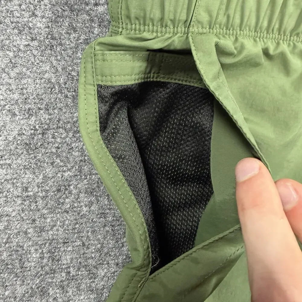 Polo Ralph Lauren Men’s Medium Green Belted Hiking Utility Trail Shorts Nylon